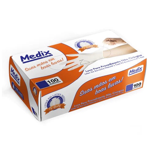 Luva de Látex com Pó - Medix