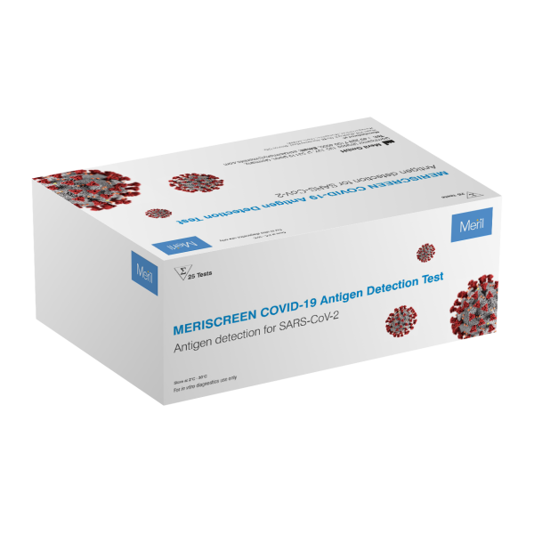 Teste Rápido / COVID-19 Antígeno AG SARS-COV2 / 25 Un. Cx. / Meril