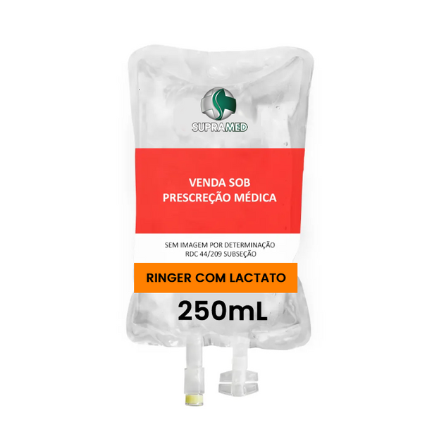 Ringer com Lactato / 250mL / Bolsa / 1 Un. / Solução Ringer Lactato