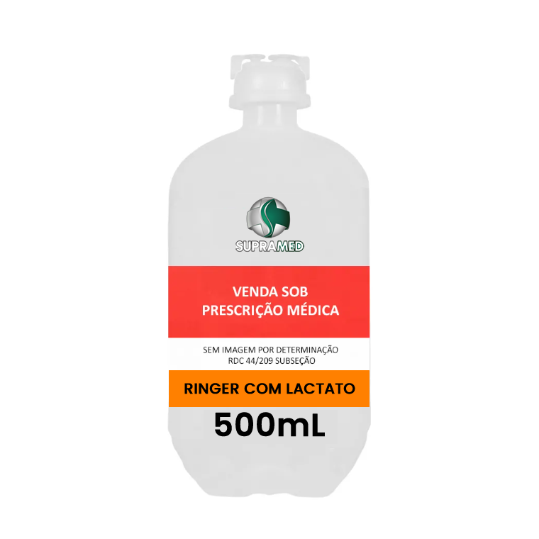 Ringer com Lactato / 500mL / Frasco / 1 Un. / Solução Ringer Lactato