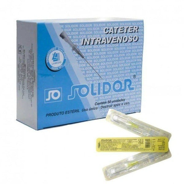 Cateter Intravenoso / 24G / 50 Un. Cx. / Solidor