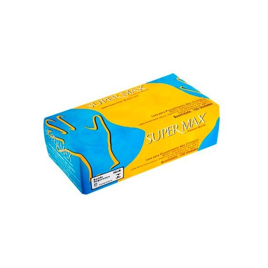 Luvas Supermax Látex com pó (100 UND.)