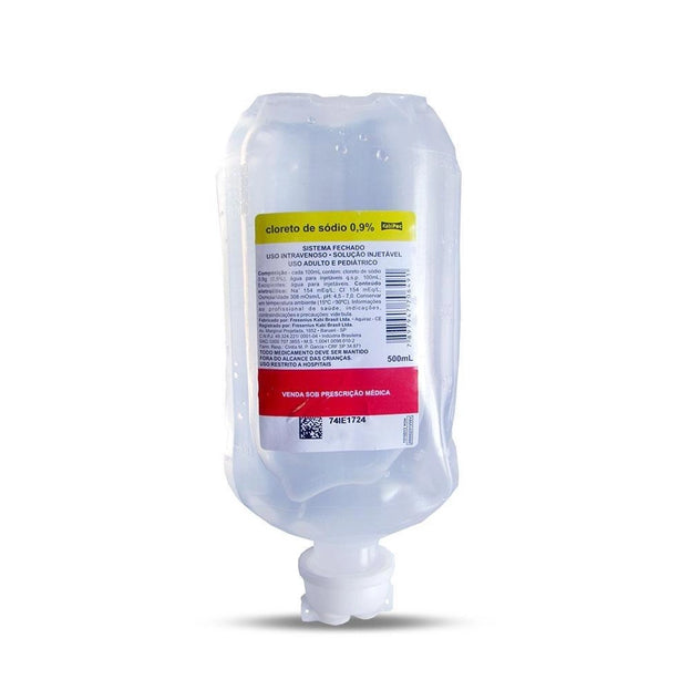 Cloreto de Sódio / 500mL 0.9% / Frasco / 1 Un. / Soro Fisiológico