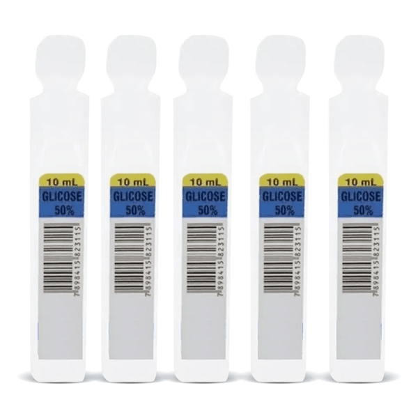 GLICOSE 50% 10ML 5 UND.