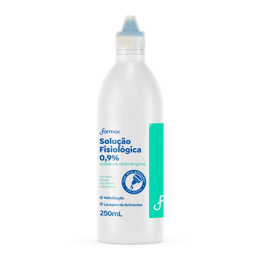 Solução Fisiológica 0,9% 250mL c/ gotejador (1 und.)