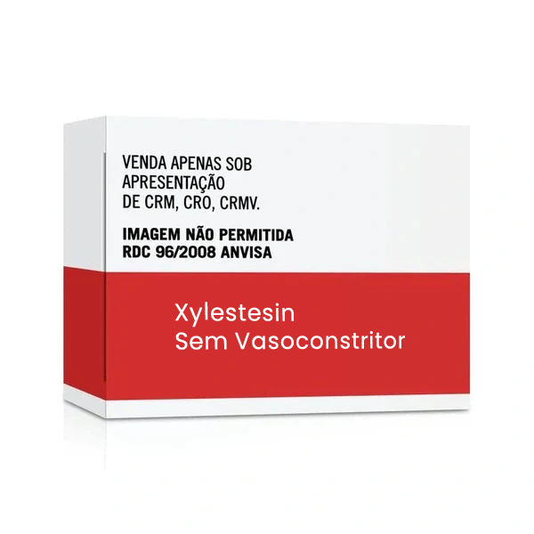 Xylestesin / 20mL 2% / Sem Vasoconstritor / 10 Un. Cx. / Cristalia / Anestésico