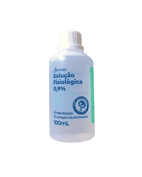 Solução Fisiológica 0,9% 100mL  c/ gotejador (1 und.)